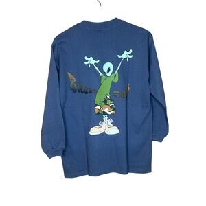 Vintage 90s Bugle Boy Alien Long Sleeve T-Shirt